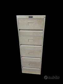 Olivetti Synthesys archivio schedario 4 cassetti