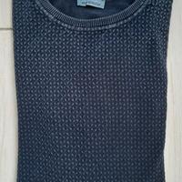 MAGLIONE PULLOVER GIROCOLLO BLU