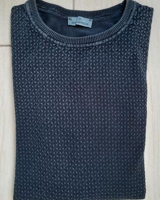 MAGLIONE PULLOVER GIROCOLLO BLU