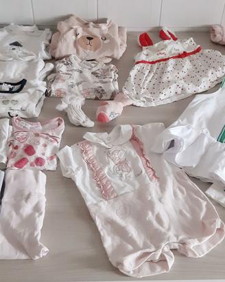 Lotto abbigliamento neonata