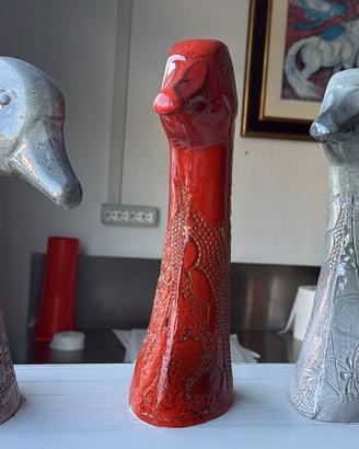 Tris Sculture Oche in Ceramica Artigianale
