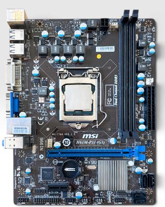 MSI H61M-P31 + CPU Intel Pentium G620 @2.60GHz