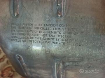 marmitta originale moto MT 07 