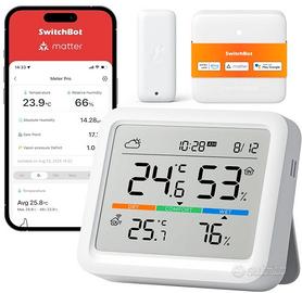 SwitchBot Stazione Meteo WiFi, Monitor Temperatura