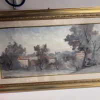 Quadro dipinto olio su tela firmato De Magistris