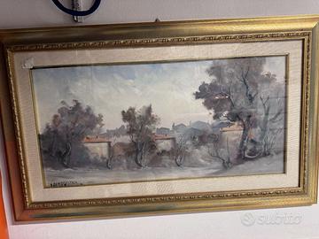 Quadro dipinto olio su tela firmato De Magistris