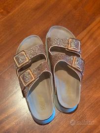 Sandali Glitter Rosa Gold Colors of California
