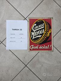 Targa vintage "Cirage Mayola" - Quel Éclat!