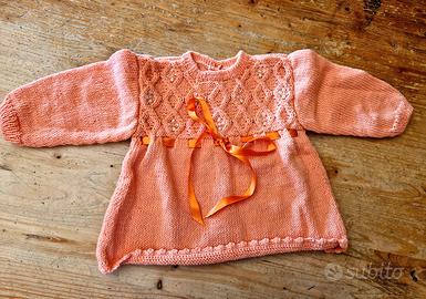 Maglia neonata vintage fatta a mano 