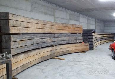 Travi In legno lamellare in abete, curve! NUOVE