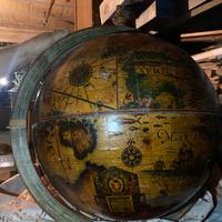 MAPPAMONDO BAR ORIGINALE INIZI 900 ANTIQUARIATO