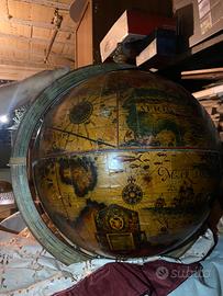 MAPPAMONDO BAR ORIGINALE INIZI 900 ANTIQUARIATO