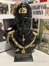 Busto di Benito Mussolini dux 26 cm