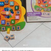 orologio in legno per bambini della play tive 