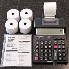 Calcolatrice scrivente Casio HR-150RCE con rotoli