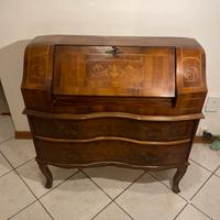 Ribalta antica intarsiata stile luigi xv noce 900