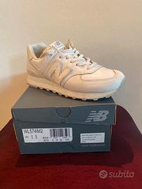 Scarpa donna Sneakers new balance 574 bianca