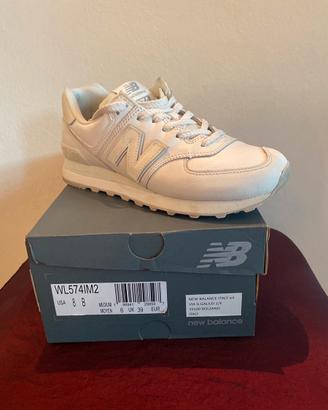 Scarpa donna Sneakers new balance 574 bianca
