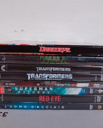 set 7 dvd azione Supereroi italiano ottime c. 