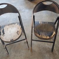Coppia sedie tric Castiglioni design anni 70