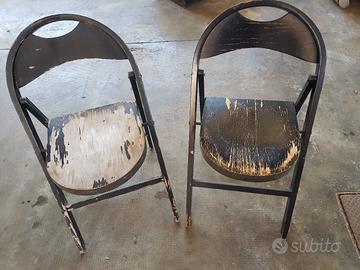 Coppia sedie tric Castiglioni design anni 70
