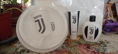 Set Juventus 2 piatti,1 bicchiere,1 deo,1 dentifri