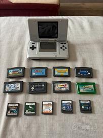 Lotto Nintendo DS Argento + 10 Giochi