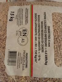 pellets sacchi da 15kg