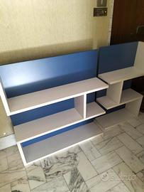 mobiletti libreria azzurri pensili