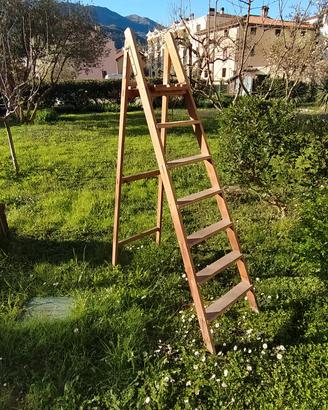 scala in legno vintage