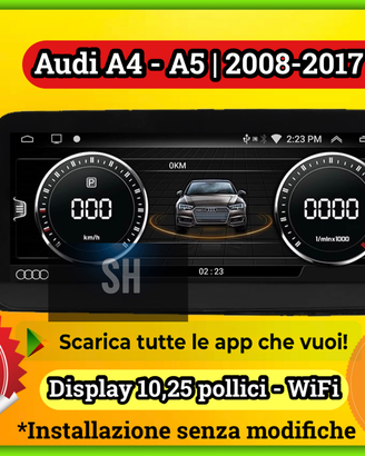 Car tablet navigatore AUDI A4 | A5 | 2008-2017
