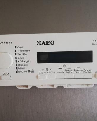 scheda e frontale  per lavatrice aeg