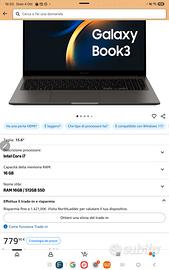Galaxy Book 3-I7-16gb-512gb