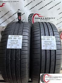 2 PNEUMATICI 225/55 R17 GOODYEAR ESTIVE 85%