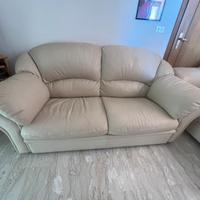 Coppia di divani da 2 posti e 3 posti Pelle
