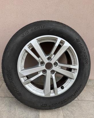 4 RUOTE COMPLETE ORIGINALI Audi Q3 da 17 pollici