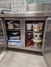 BANCO FRIGO IN ACCIAO 180X70XH86 SENZA MOTORE