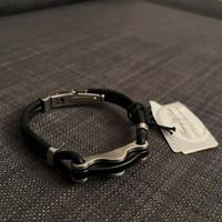 Bracciale in Acciaio e Gomma