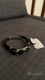 Bracciale in Acciaio e Gomma