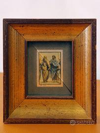 Catraro Goffredo francobollo su lastra d'argento