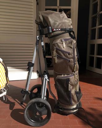 GOLF - completo mazze borsa e carrello