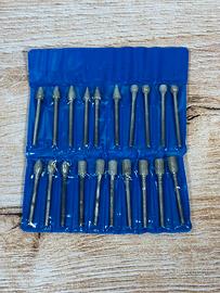 Set 20 frese diamantate per utensili rotanti