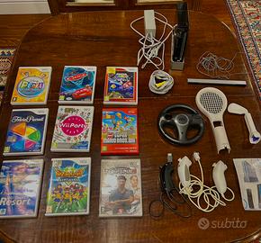 Nintendo Wii Nera+8 giochi Top+Accessori perfetti