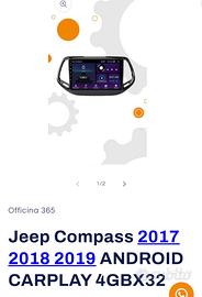 Stereo per jeep Compass 2017/2018/2019