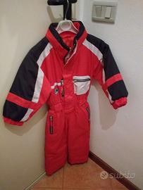 Tuta da sci rossa