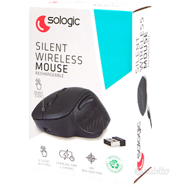 Mouse Wireless Sologic Ergonomico e Ricaricabile –