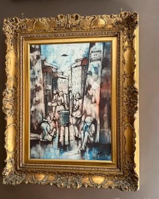 Quadro olio su tela André Fontaine