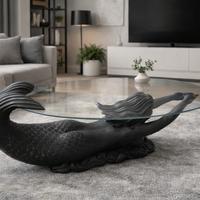 Tavolino da salotto/scultura una sirena