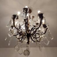 Lampadario antico cristallo a goccia