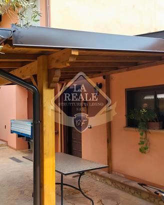 TETTOIE - GAZEBI - PENSILINE IN LEGNO LAMELLARE